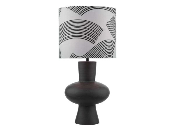 Miho Table lamp black/bronze with shade