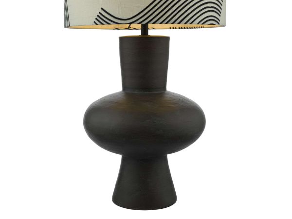Miho Table lamp black/bronze with shade