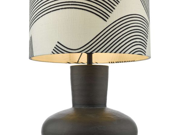 Miho Table lamp black/bronze with shade