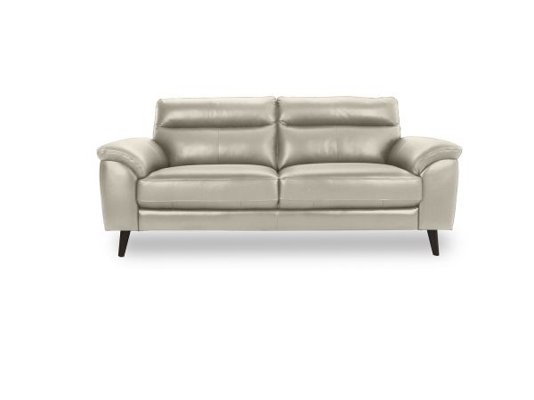Jesper 3 seater sofa - type 35/Leather Look - Select your colour: 35/07 Florida Lead Grey 86653