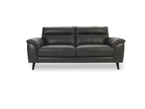 Jesper 3 seater sofa - type 35/Leather Look - Select your colour: 35/01 Florida Graphite 86659