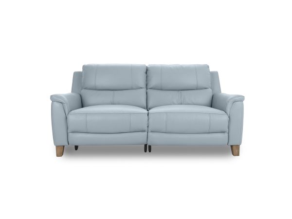Columbia 3 seater (double power recliners) - type 40/S - Select your leather colour: Oslo 40/04 Sky 87205