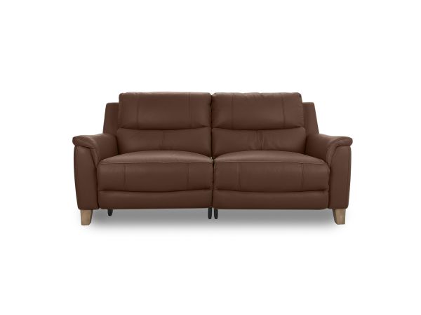 Columbia 3 seater (double power recliners) - type 40/S - Select your leather colour: Oslo 40/03 Chestnut 87207