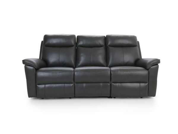 Regatta 3 seater (double power recliners + headrests) - type 35/leather look