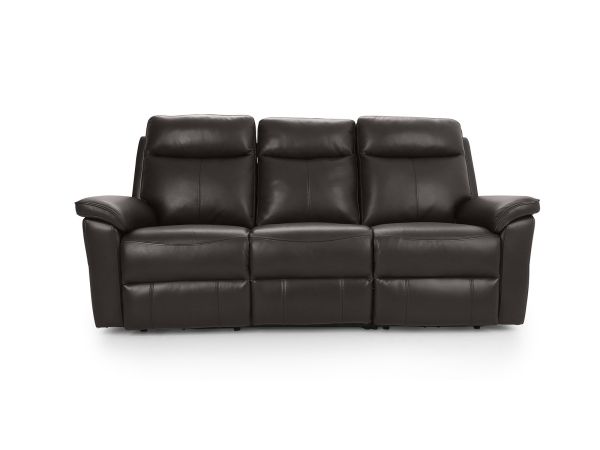 Regatta 3 seater (double power recliners + headrests) - type 35/leather look
