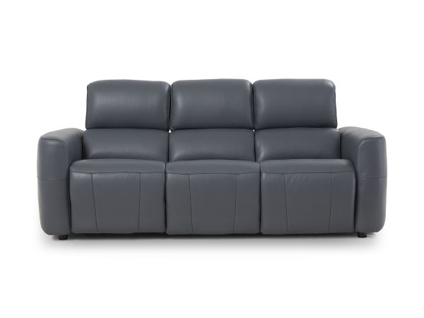 Cannes 3 seater (double power recliner + headrest) (with bluetooth speakers) - type 60/S Leather