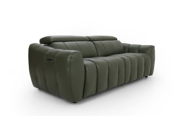 Donato 3 seater (double power recliners + headrests) - type 40/S leather
