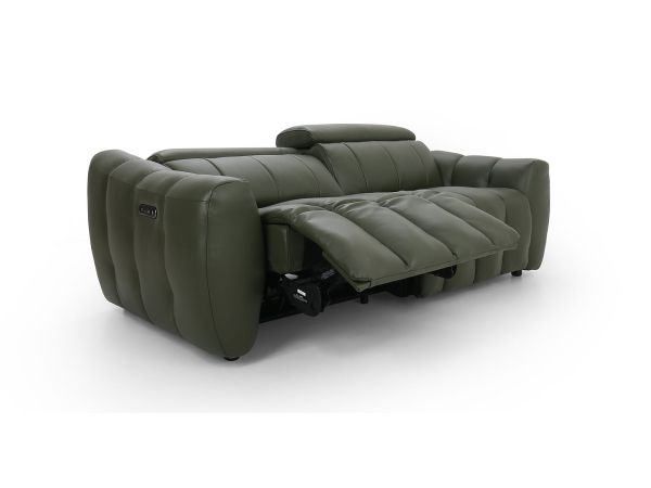 Donato 3 seater (double power recliners + headrests) - type 40/S leather