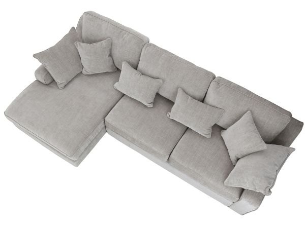 Burlington Large chaise sofa (rhf arm/lhf chaise) (standard back) - type C Fabric