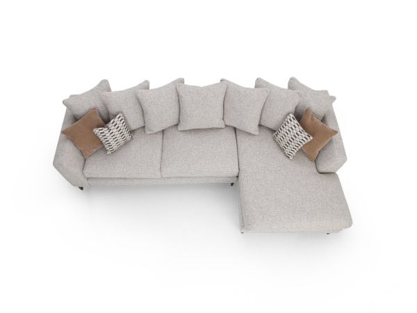 Leon Large chaise sofa (rhf chaise ) (pillow back) - type C