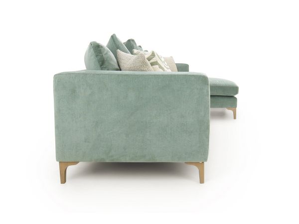 Leon Large chaise sofa (rhf chaise ) (pillow back) - type C