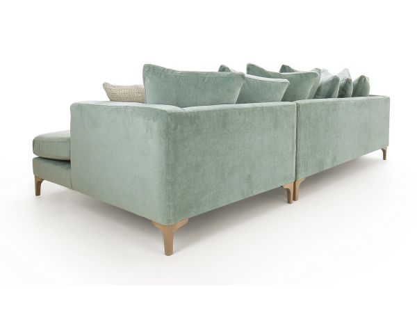 Leon Large chaise sofa (rhf chaise ) (pillow back) - type C