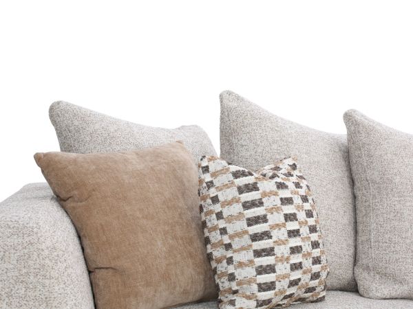 Leon Large chaise sofa (rhf chaise ) (pillow back) - type C