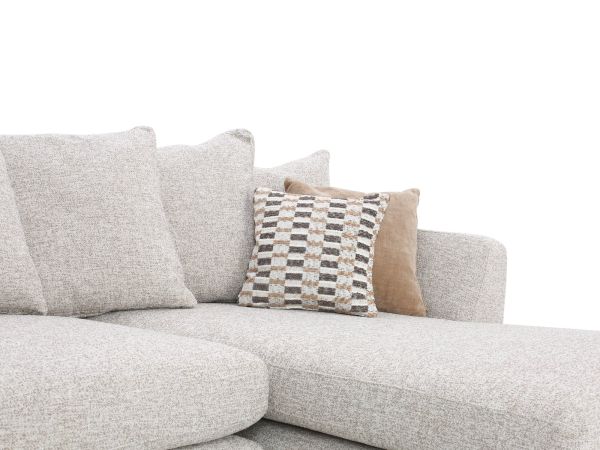 Leon Large chaise sofa (rhf chaise ) (pillow back) - type C