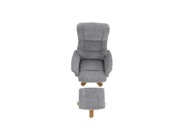 Francine Swivel recliner and stool