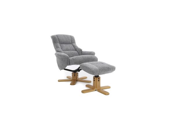 Francine Swivel recliner and stool