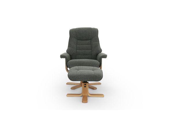 Montie Swivel recliner with stool