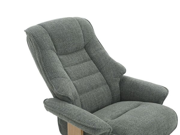 Montie Swivel recliner with stool