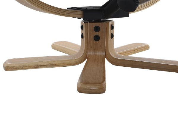 Montie Swivel recliner with stool