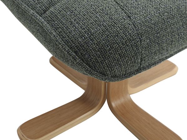Montie Swivel recliner with stool