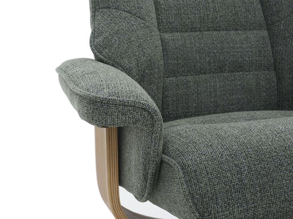 Montie Swivel recliner with stool