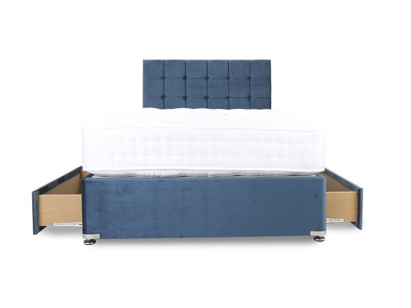 Wool Supreme 1000 Single platform top divan set with Cuba headboard