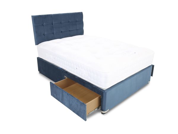 Wool Supreme 1000 Single platform top divan set with Cuba headboard