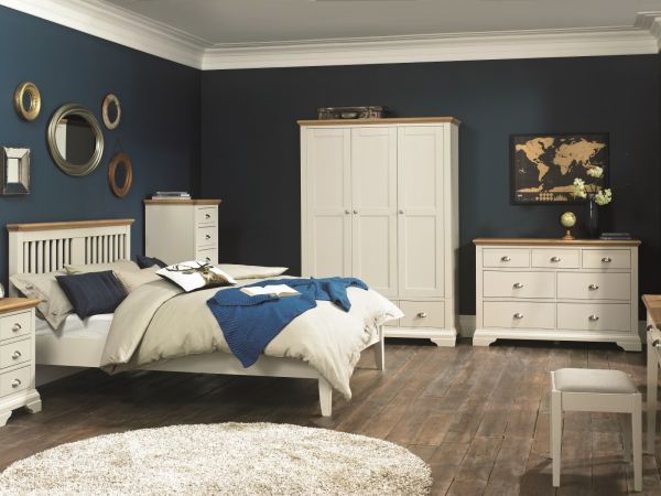 Cumbria (Bedroom) Vanity mirror (soft grey and pale oak)