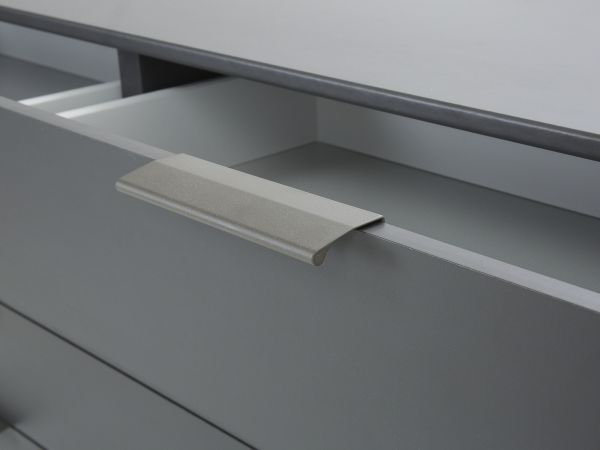 Denver Chest of drawers (141cm) 5 drawers Graphite