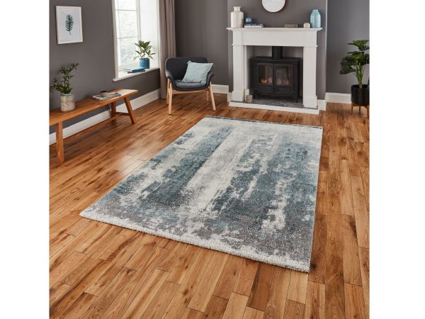 Brooklyn 8595 Ivory/Blue 160 x 220cm Rug