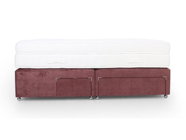 Symmetry 2500 Single firm edge 2 drawer divan set Standard Fabric