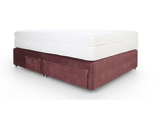 Symmetry 2500 Single firm edge 2 drawer divan set Standard Fabric