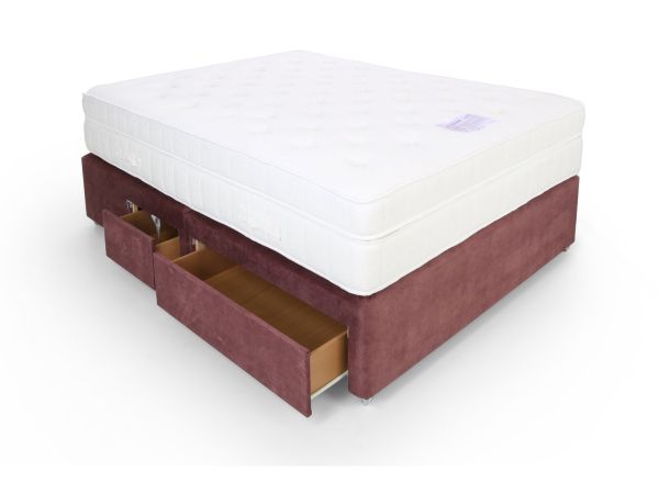 Symmetry 2500 Single firm edge 2 drawer divan set Standard Fabric