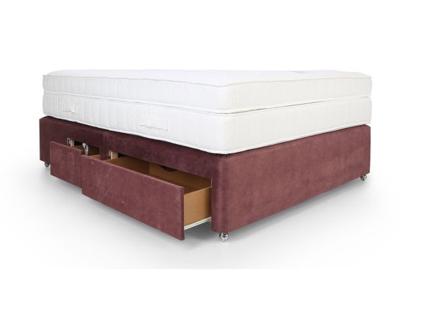 Symmetry 2500 Single firm edge 2 drawer divan set Standard Fabric