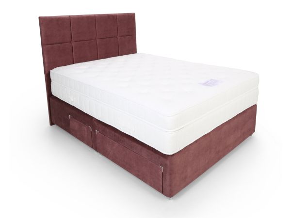 Symmetry 2500 Single firm edge 2 drawer divan set Standard Fabric