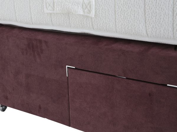 Symmetry 2500 Single firm edge 2 drawer divan set Standard Fabric