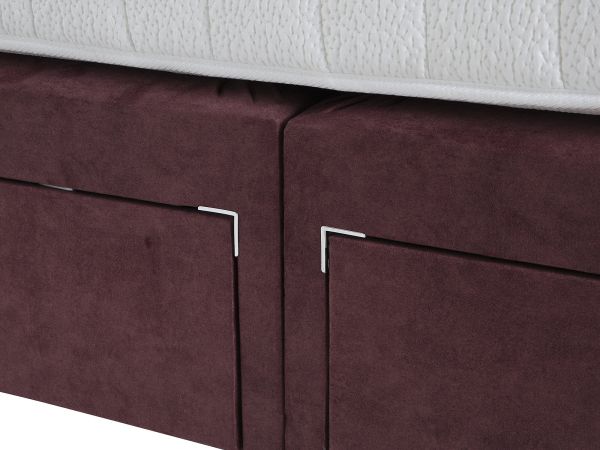 Symmetry 2500 Single firm edge 2 drawer divan set Standard Fabric