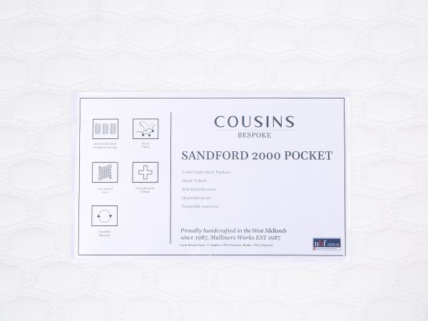 Bedding Pocket Sprung 00 150 cm Mattress