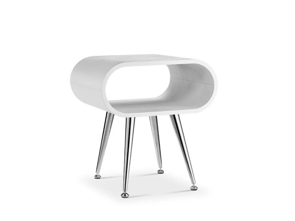 Anais Lamp table (White/Chrome)