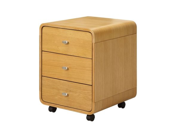 Qudos 3 drawer pedestal (oak)