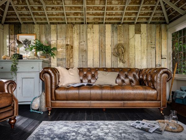 Bamburgh 3 seater sofa - type Special Leather