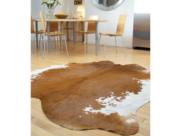 Rodeo 180x240cm cowhide Brown/White