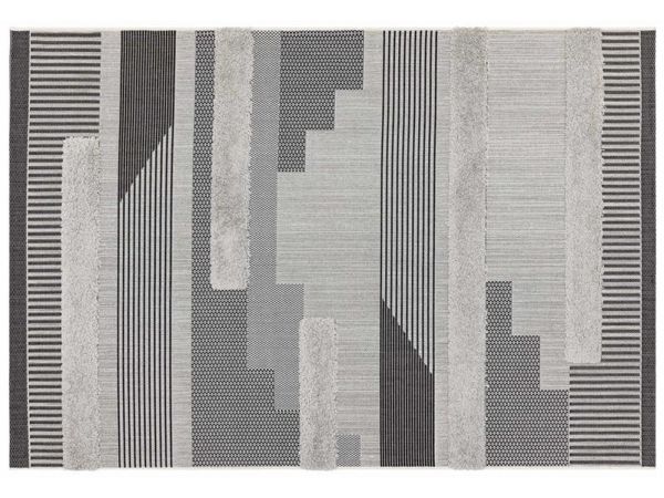 Monty 160 x 230cm Rug MN05 Black/Grey Geometric