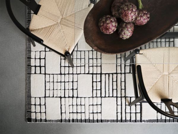 Empire 160x230cm rug Cream/Black