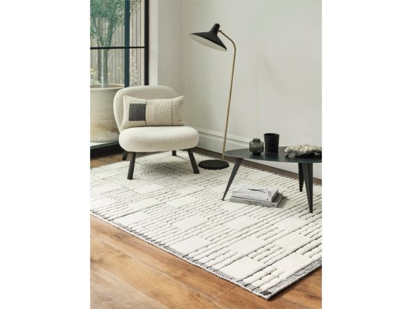 Empire 160x230cm rug Cream/Black