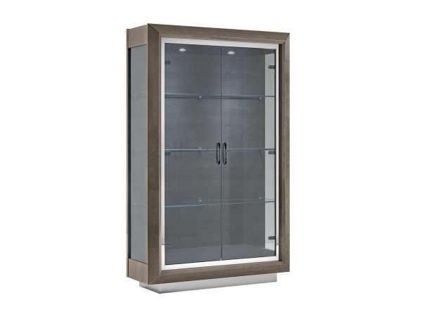 Chiara 2 glass door cabinet