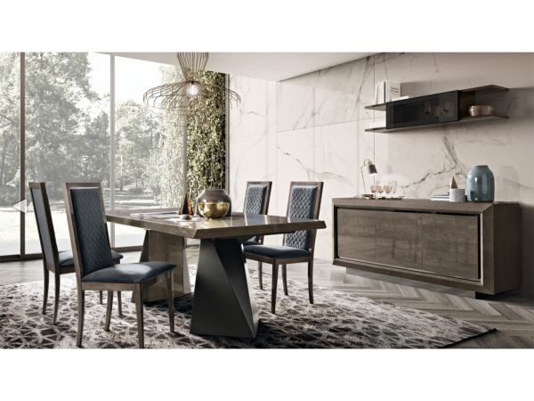 Chiara 2 glass door cabinet