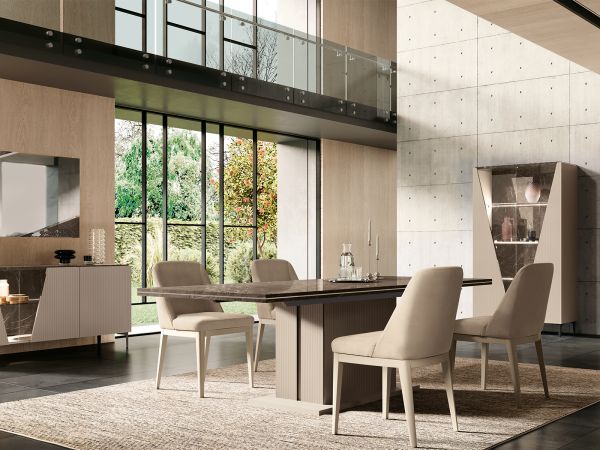 Bel Air Extending pedestal dining table (200cm) (pedestal base)