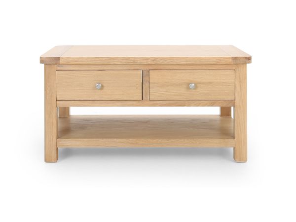 Farringdon Coffee table with 2 drawers (oak)