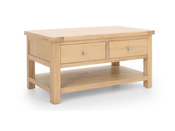Farringdon Coffee table with 2 drawers (oak)